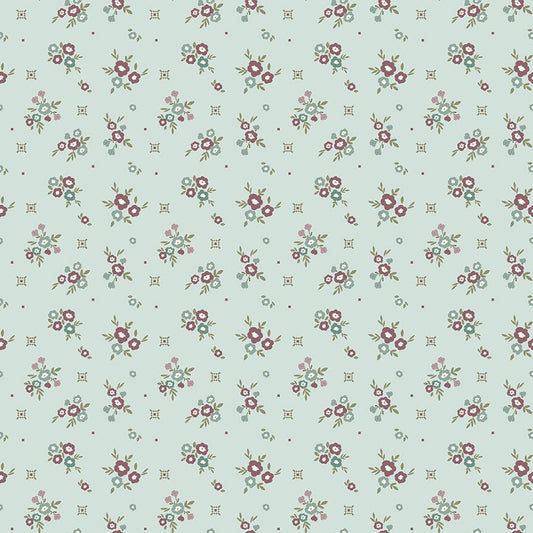 Renew Quilt Fabric Floral Bleached Denim by Sandy Gervais C17281 - BLEACHEDDENIM - Jammin Threads