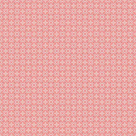 Renew Quilt Fabric Tile Coral by Sandy Gervais C17286 - CORAL - Jammin Threads