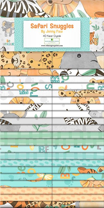 Safari Snuggles Baby Quilt Fabric 40 Karat Crystals by Jenny Faw 840 885 840 - Jammin Threads