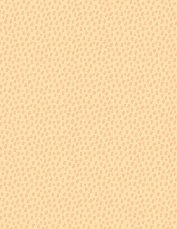 Safari Snuggles Baby Quilt Fabric Dots Orange by Jenny Faw 3073 42035 888 - Jammin Threads