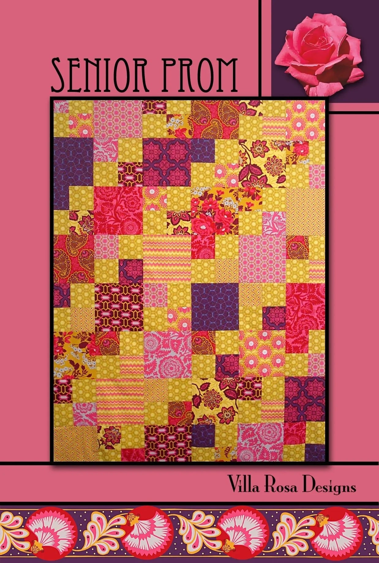 Senior Prom Quilt Pattern by Villa Rosa Designs (PDF Downloadable Version) - Jammin Threads