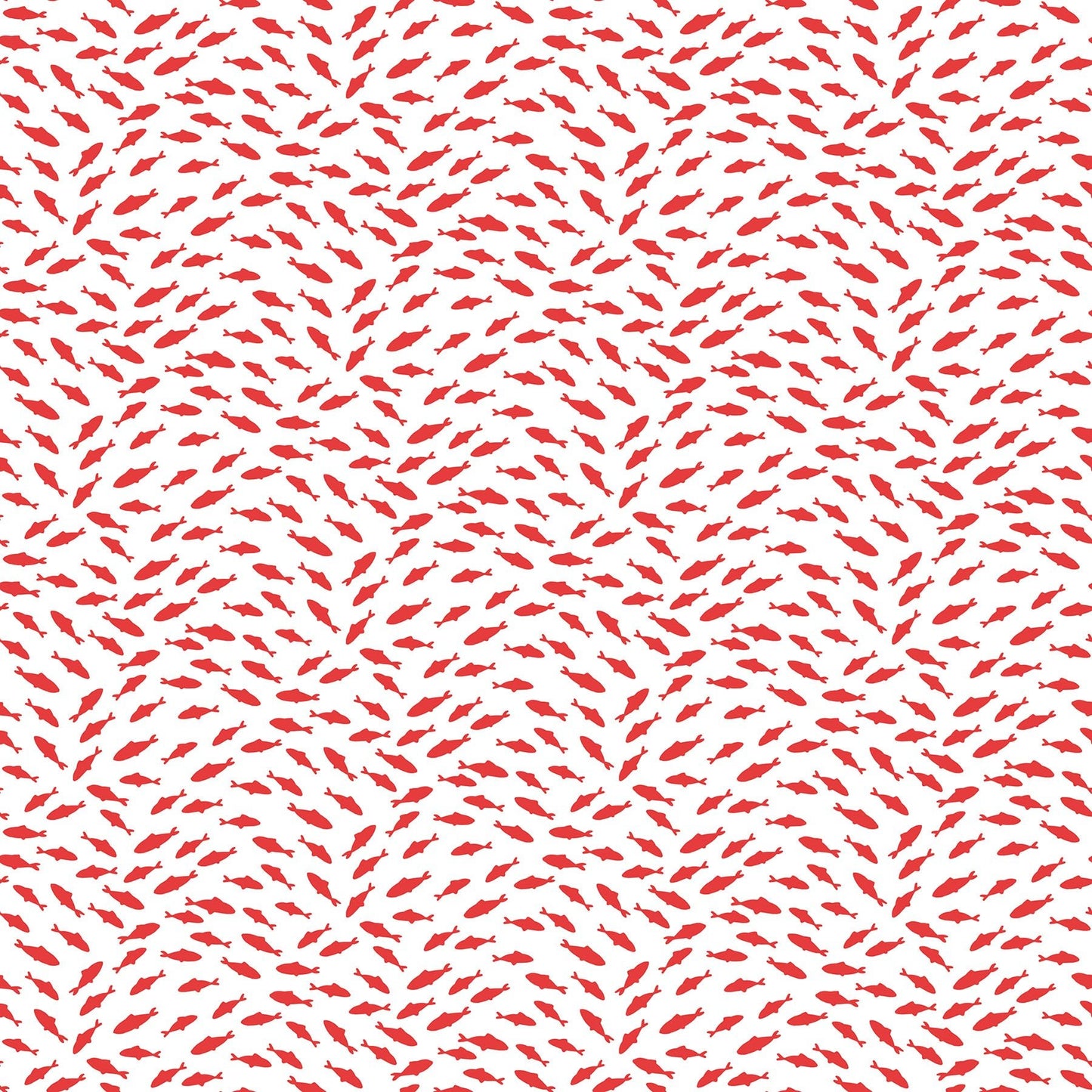 Shark Attack Children's Quilt Fabric 28860 - 10 Fish Blender Red by Northcott - Jammin Threads