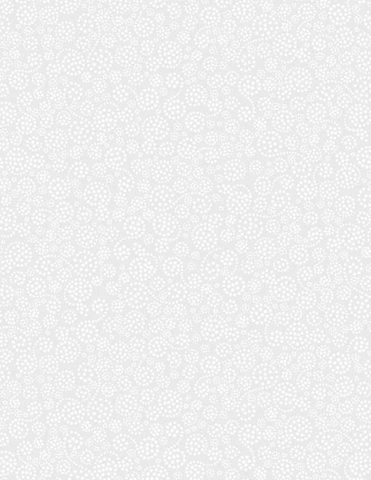 Sparkles White on White Quilt Fabric by Wilmington Prints. White tone on tone - Jammin Threads