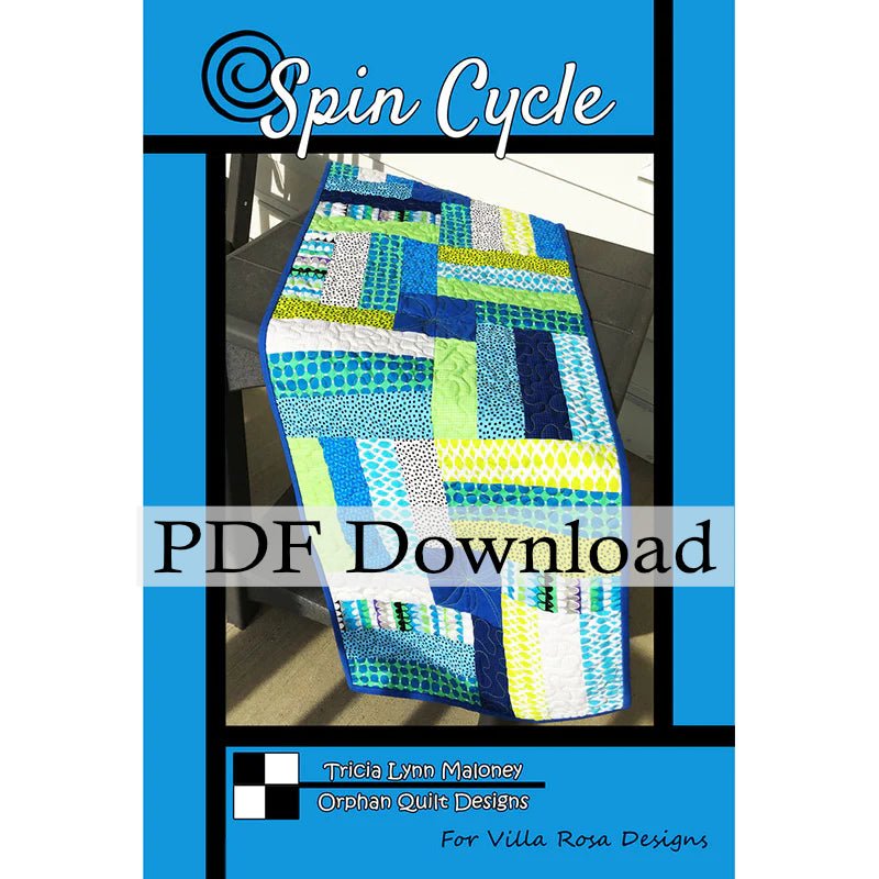 Spin Cycle Table Runner Quilting Pattern by Orphan Quilt Designs (PDF Downloadable Version) - Jammin Threads