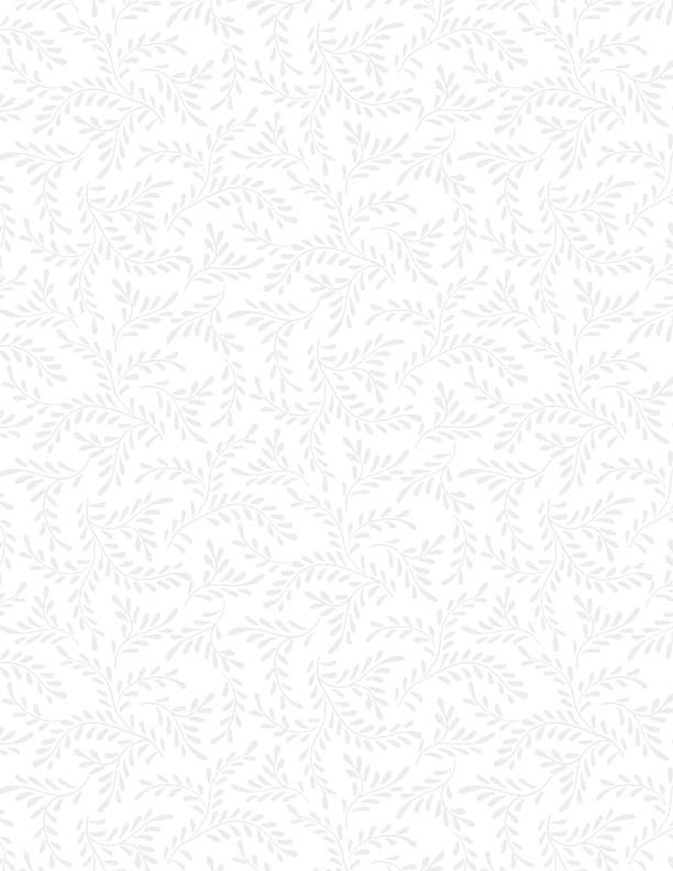 Sprigs White on White Quilt Fabric by Wilmington Prints. White tone on tone - Jammin Threads