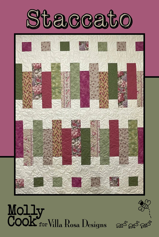 Staccato Quilt Pattern by Molly Cook for Villa Rosa Designs (PDF Download) - Jammin Threads