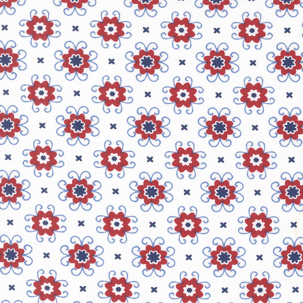 Star Spangled Quilt Fabric Patriotic 24173 11 by April Rosenthal for Moda Fabrics - Jammin Threads