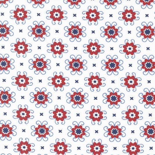 Star Spangled Quilt Fabric Patriotic 24173 11 by April Rosenthal for Moda Fabrics - Jammin Threads