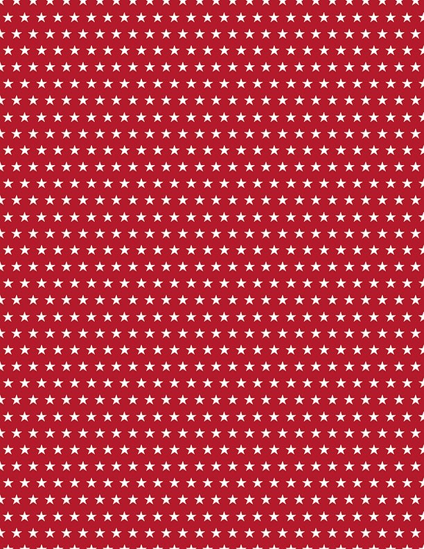 Stars All Over Red Patriotic Quilt Fabric by Wilmington Prints - Jammin Threads
