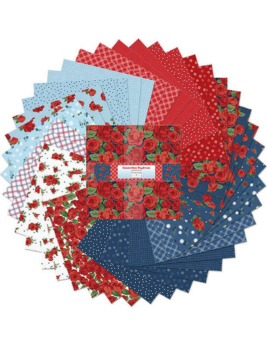 Summertime Daydream Quilt Fabric - 10 Karat Crystals 518 834 518 - Jammin Threads