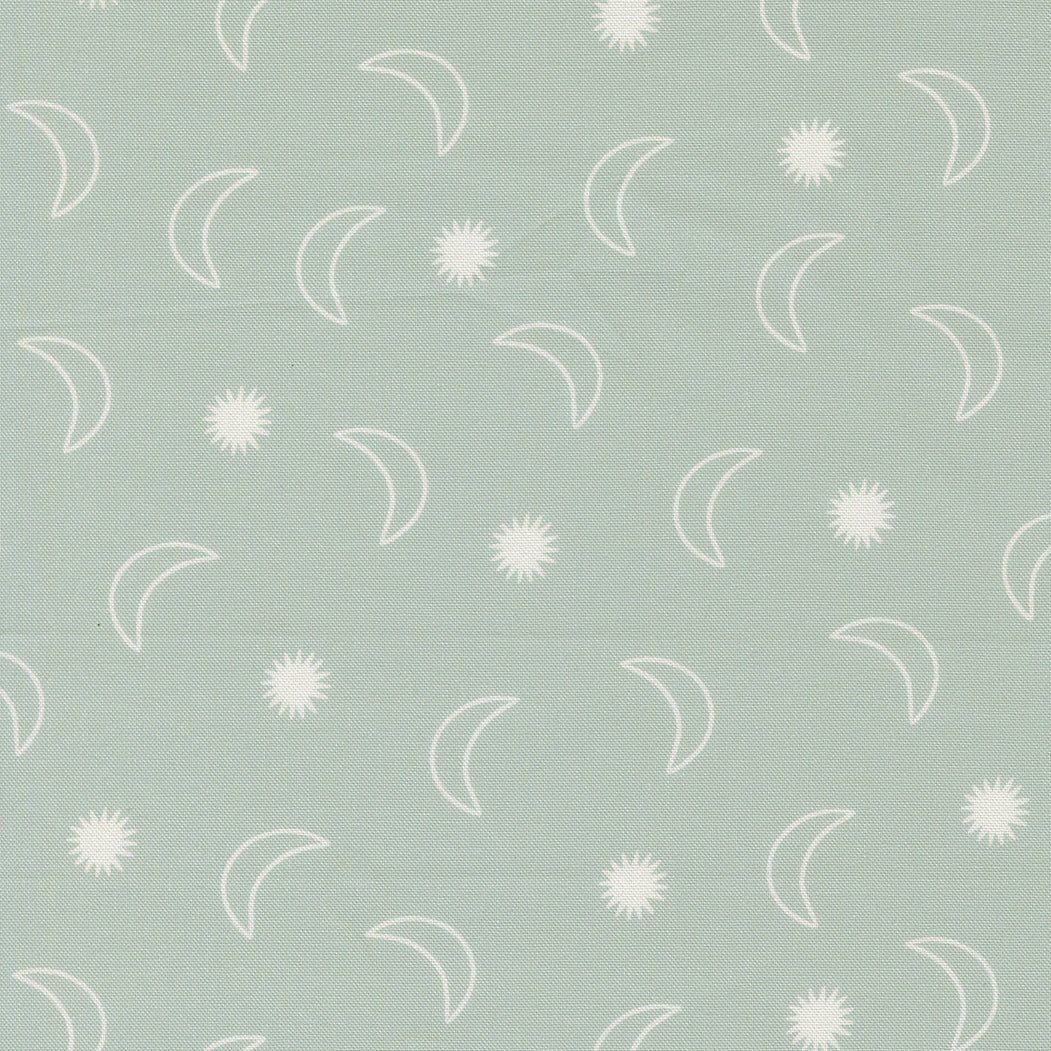 To The Moon And Back Quilt Fabric by Paper + Cloth - Grass 25904 15 - Jammin Threads