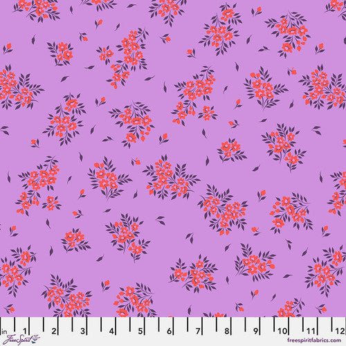 True Colors Quilt Fabric by Tula Pink for Free Spirit Fabrics What a Ditz - PWTP253.HELIOTROPE - Jammin Threads