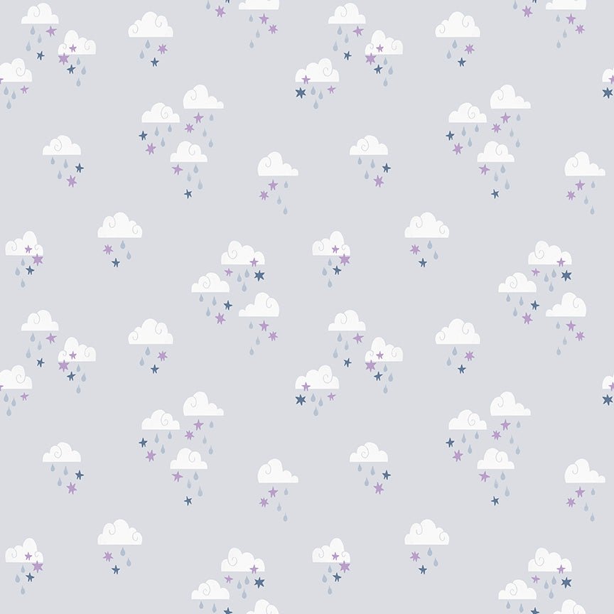 Twinkle Little Star Dream Skies Gray by Natàlia Juan Abelló C16303 - GRAY - Jammin Threads