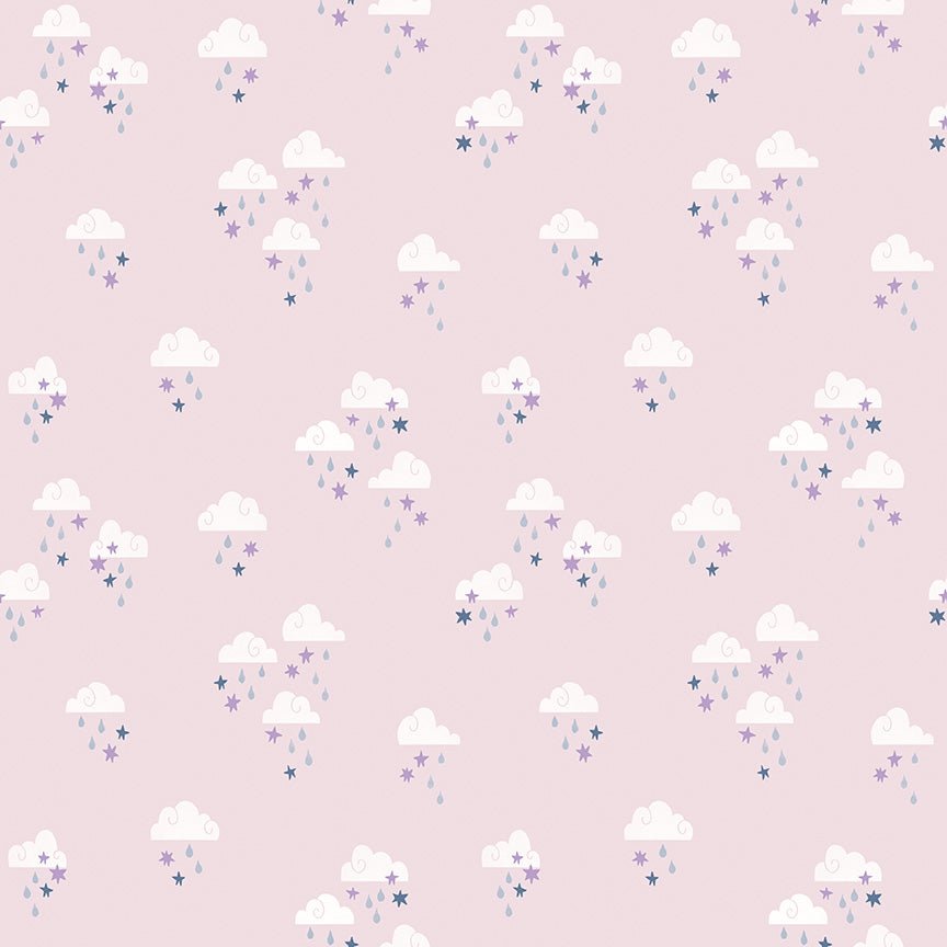 Twinkle Little Star Dream Skies Pink by Natàlia Juan Abelló C16303 - PINK - Jammin Threads