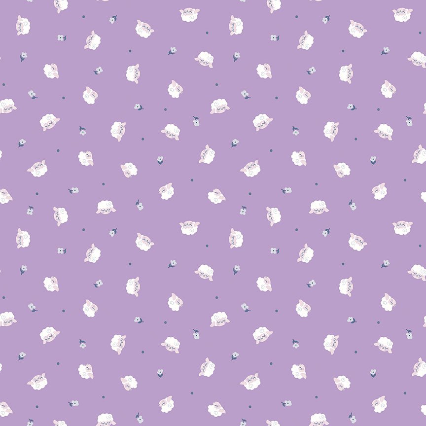 Twinkle Little Star Quilt Fabric Flock Orchid by Natàlia Juan Abelló C16304 - ORCHID - Jammin Threads