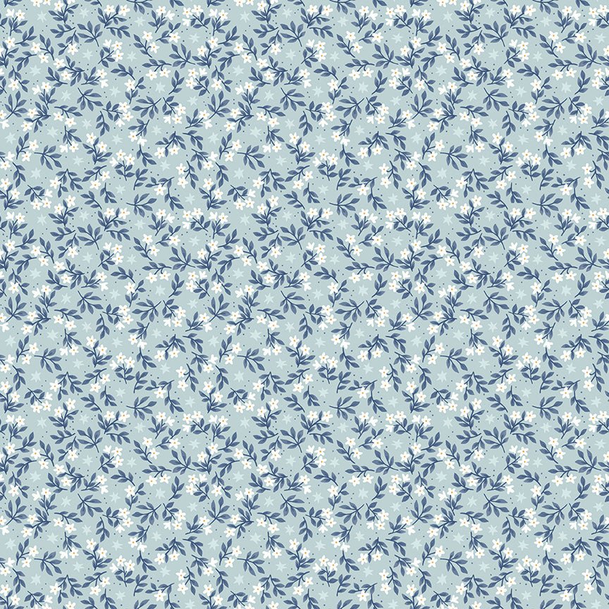 Twinkle Little Star Quilt Fabric Jasmine Stars Mist by Natàlia Juan Abelló C16305 - MIST - Jammin Threads