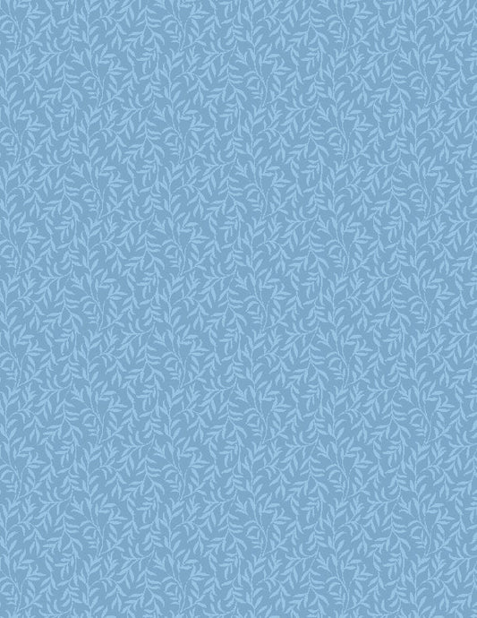 Viney Leaves Light Denim Quilt Fabric by Wilmington Prints 1817 39142 401 - Jammin Threads