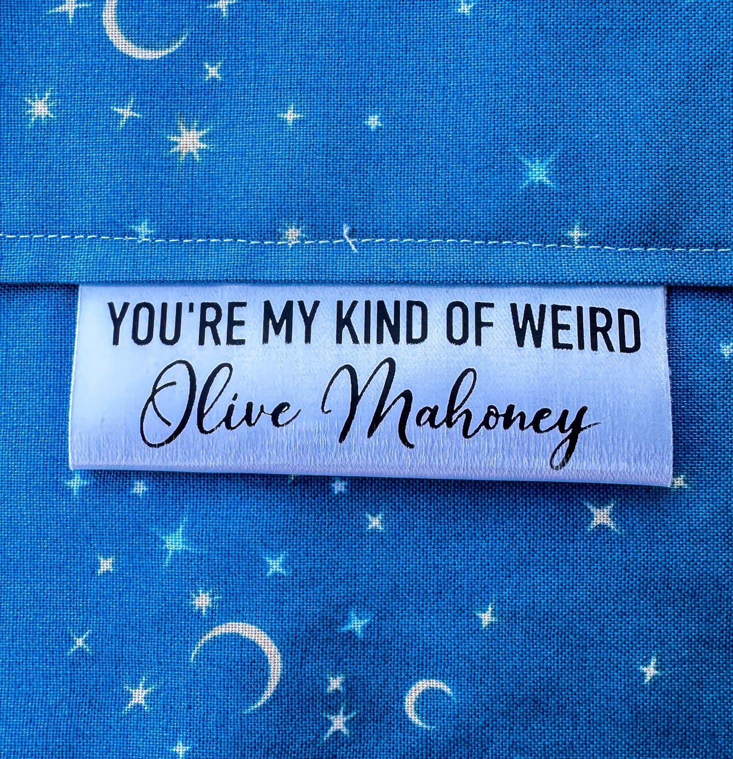 You're My Kind of Weird. Cheeky Satin Quilt Labels and Tags - Jammin Threads