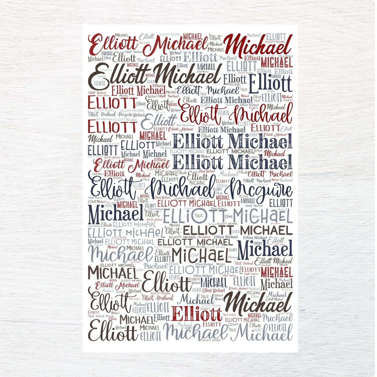 ANY NAME custom fabric panel - Jammin Threads