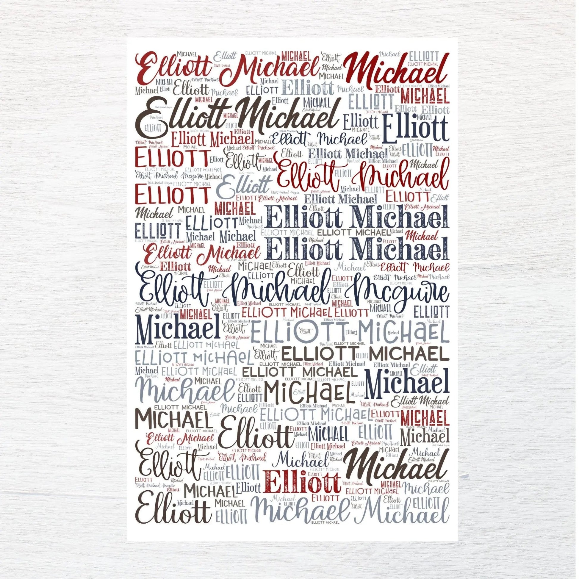 ANY NAME custom fabric panel - Jammin Threads