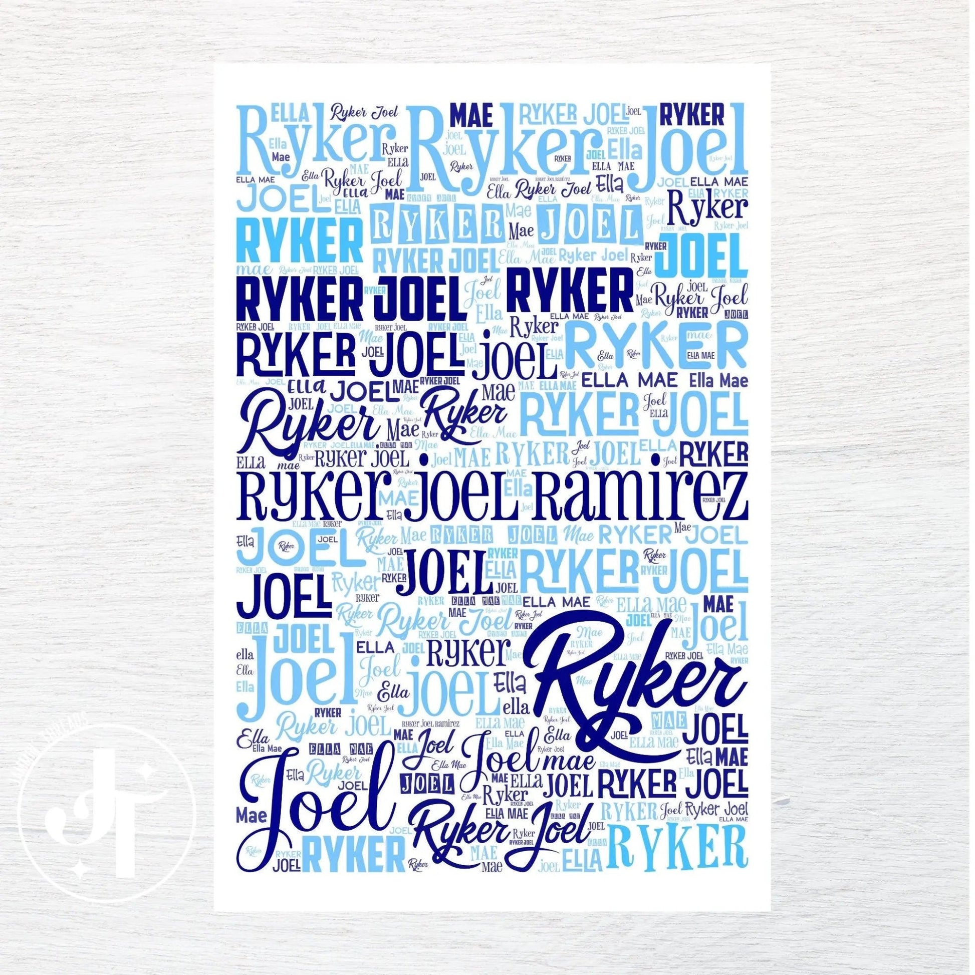 ANY NAME custom fabric panel - Jammin Threads