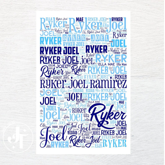 ANY NAME custom fabric panel - Jammin Threads