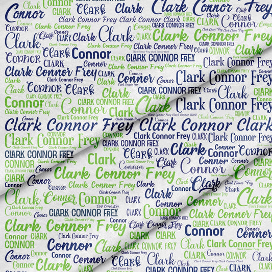 Custom fabric panel by Jammin' Threads