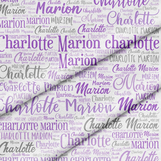 Any Name custom fabric panel - Jammin Threads