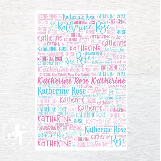 Any Name custom fabric panel - Jammin Threads