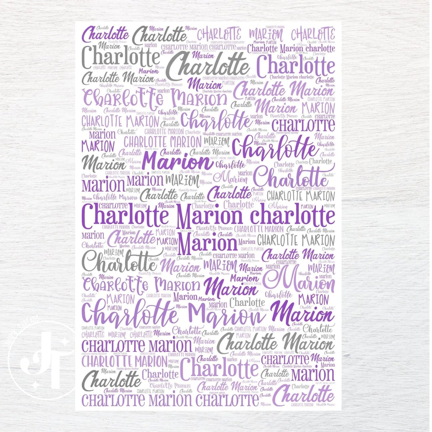Any Name custom fabric panel - Jammin Threads