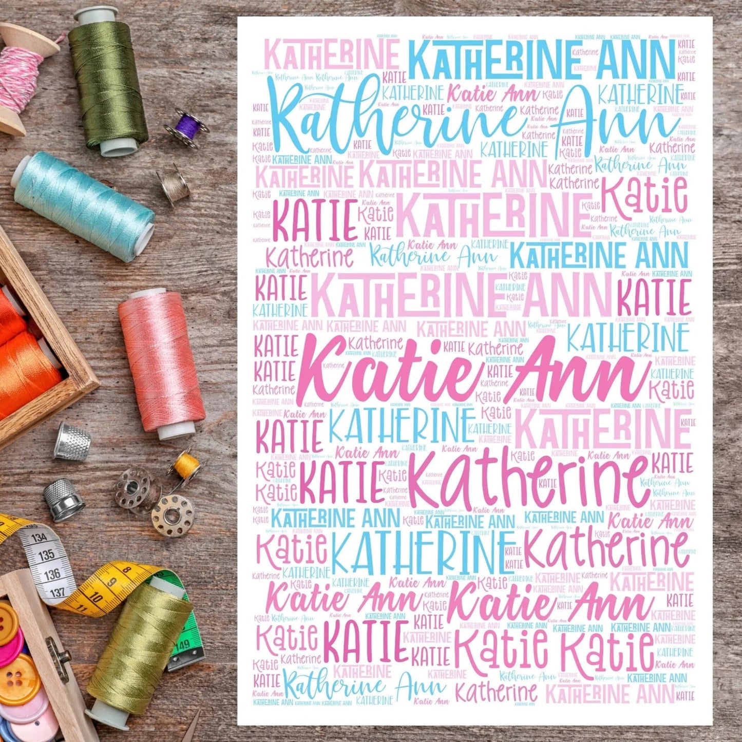 Any Name custom fabric panel - Jammin Threads