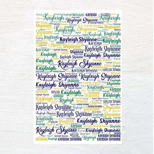 Any Name fabric panel - Jammin Threads