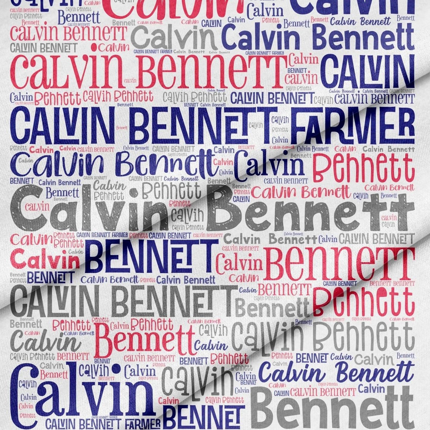 ANY NAME fabric panel - Jammin Threads