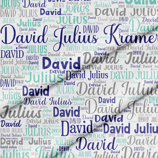Name Fabric - Jammin Threads