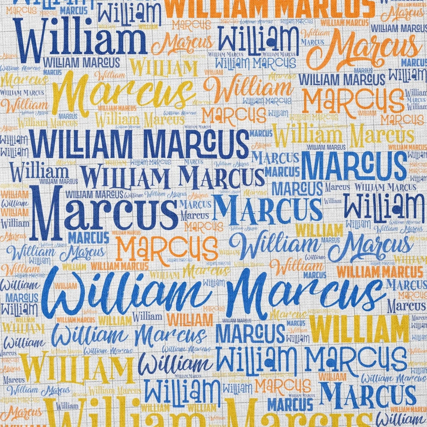 ANY NAME fabric panel - Jammin Threads