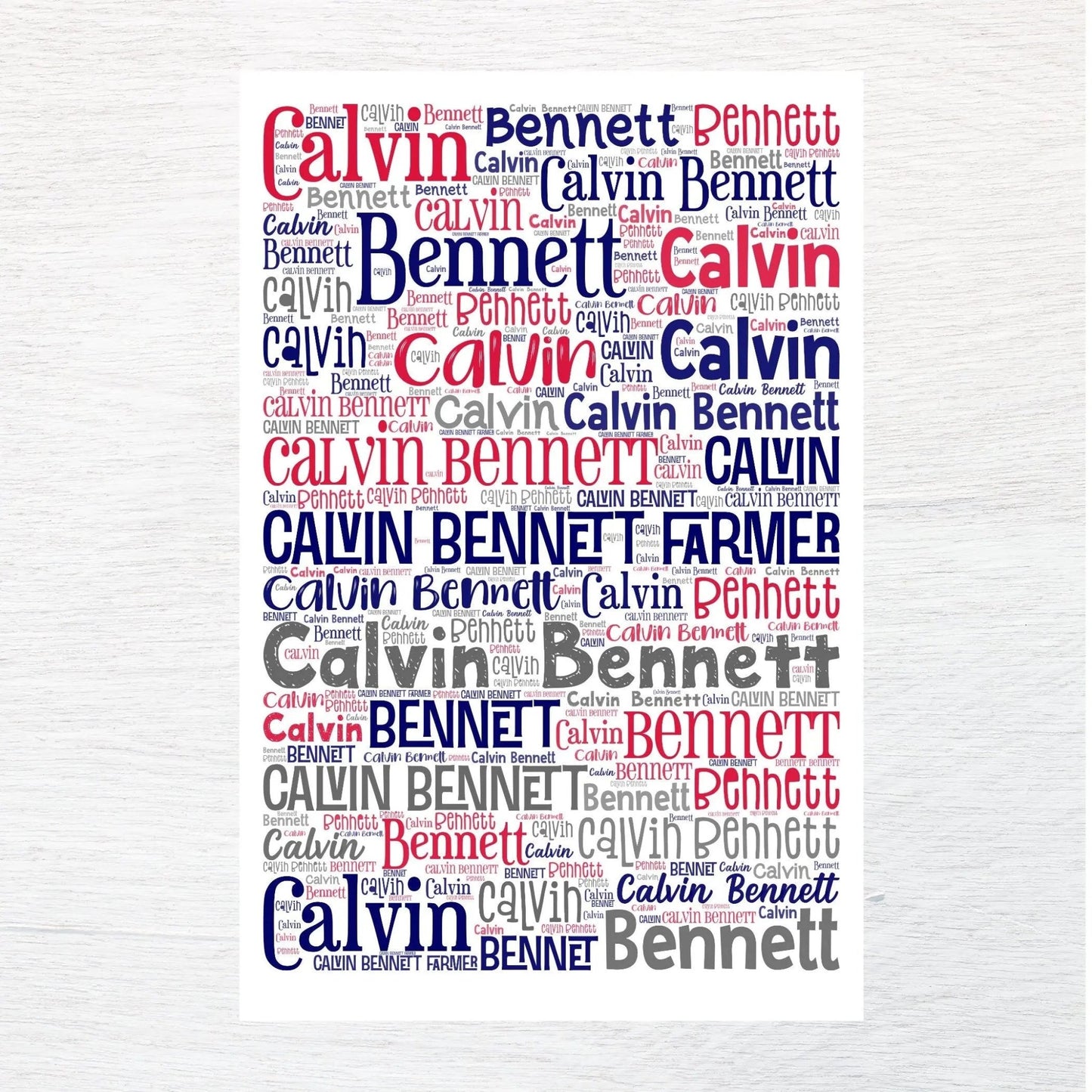 ANY NAME fabric panel - Jammin Threads