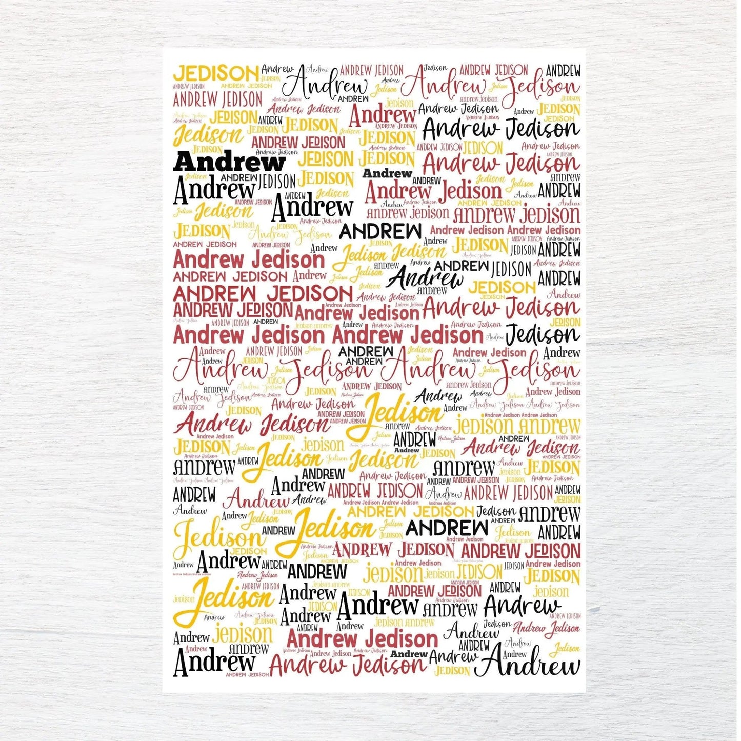 Any Name fabric panel - Jammin Threads