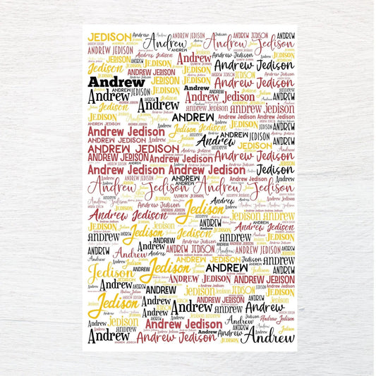 Any Name fabric panel - Jammin Threads