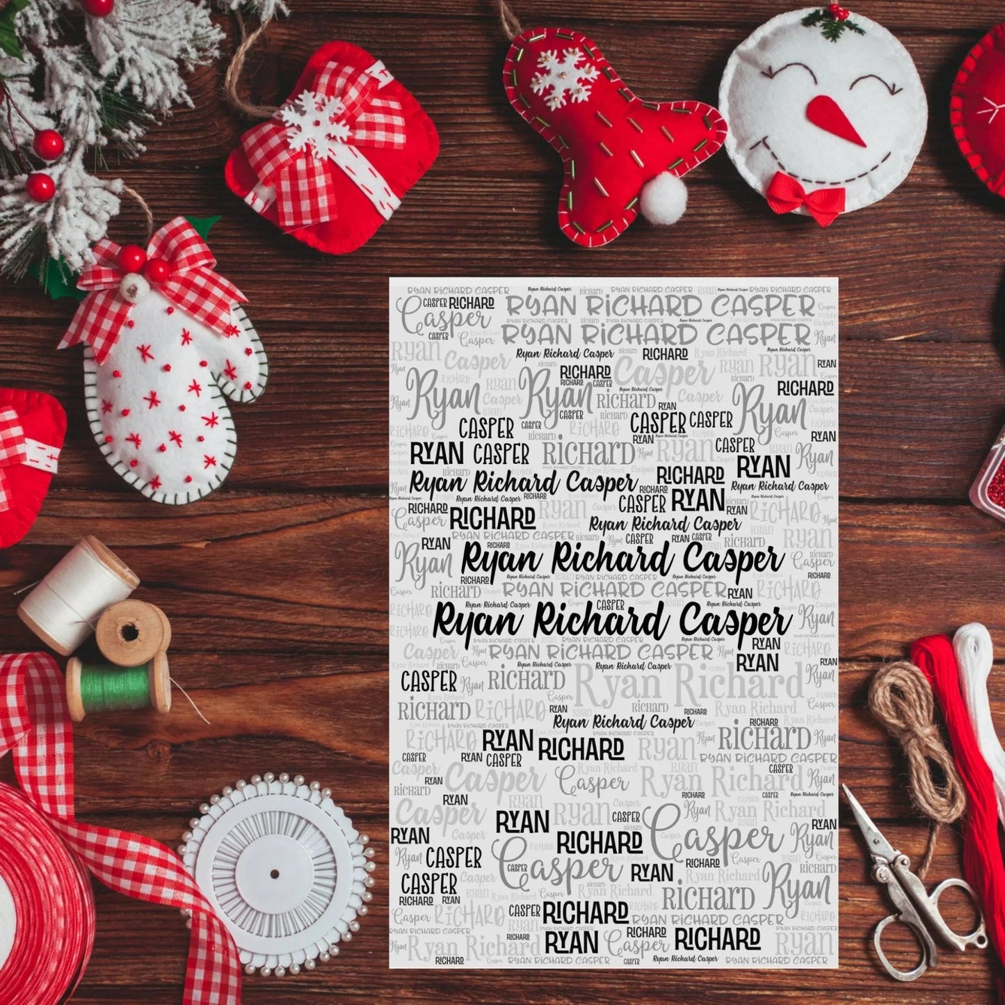 Any Name fabric panel - Jammin Threads