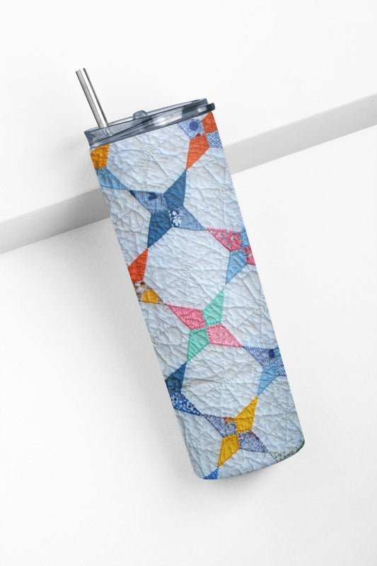 Beautiful Quilt Pattern 20 oz. Skinny Tumbler - Jammin Threads