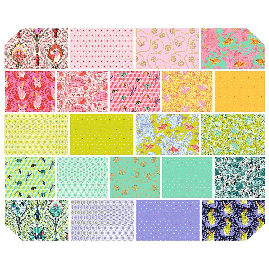 Besties 5 inch Charm Pack by Tula Pink for Free Spirit Fabrics - Jammin Threads