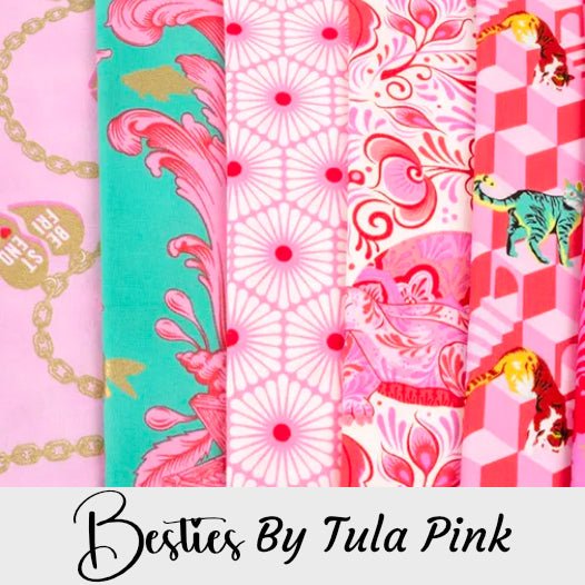 Besties 5 inch Charm Pack by Tula Pink for Free Spirit Fabrics - Jammin Threads