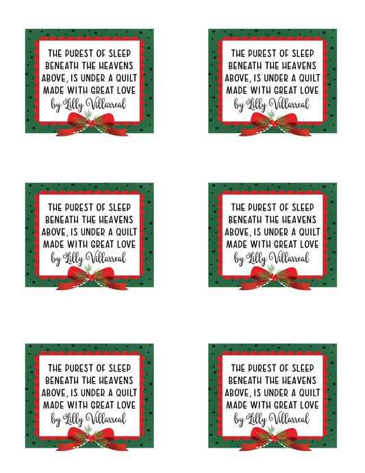 Christmas Quilt Labels - Jammin Threads