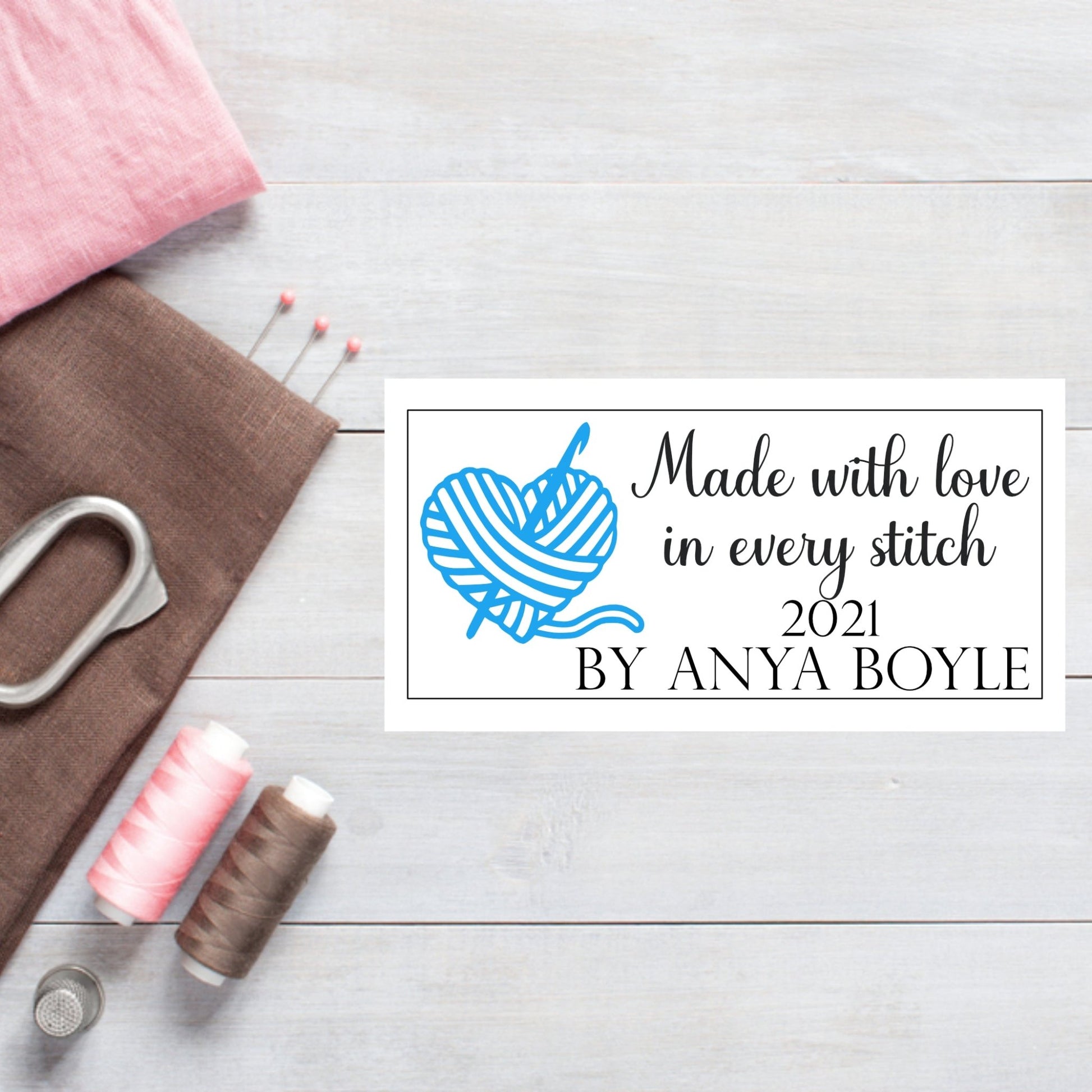 Personalized Crochet Blanket Labels - Jammin Threads