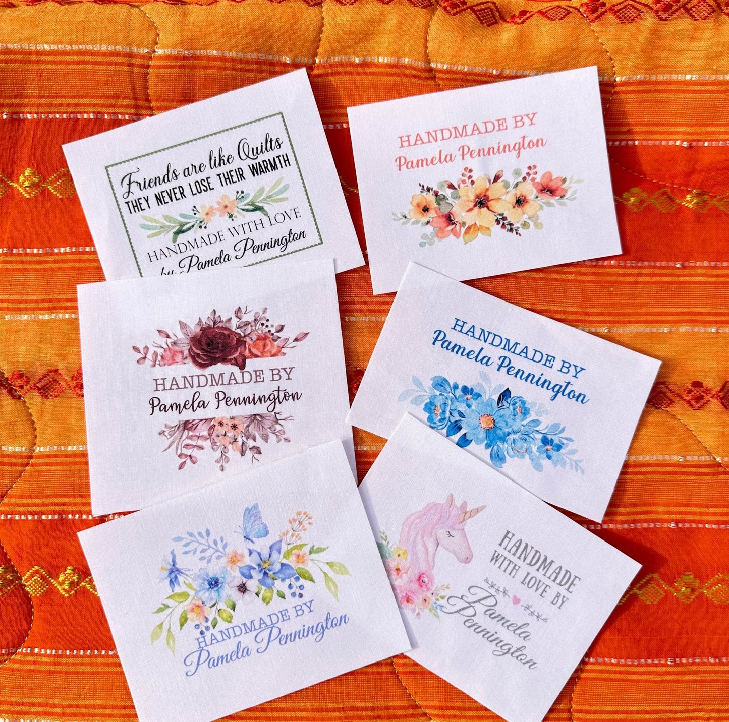Floral Quilt Label Assortment - Jammin Threads