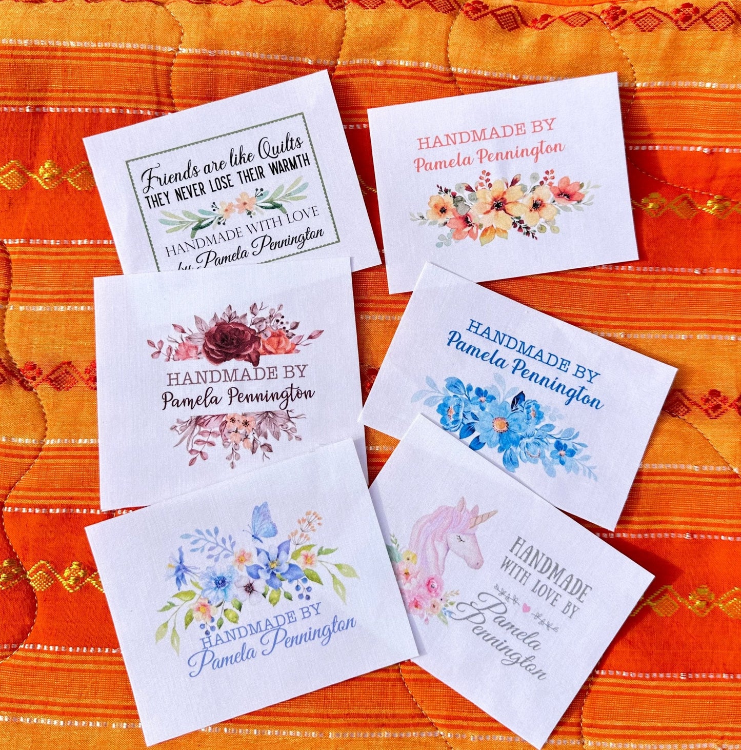 Floral Quilt Label Assortment - Jammin Threads