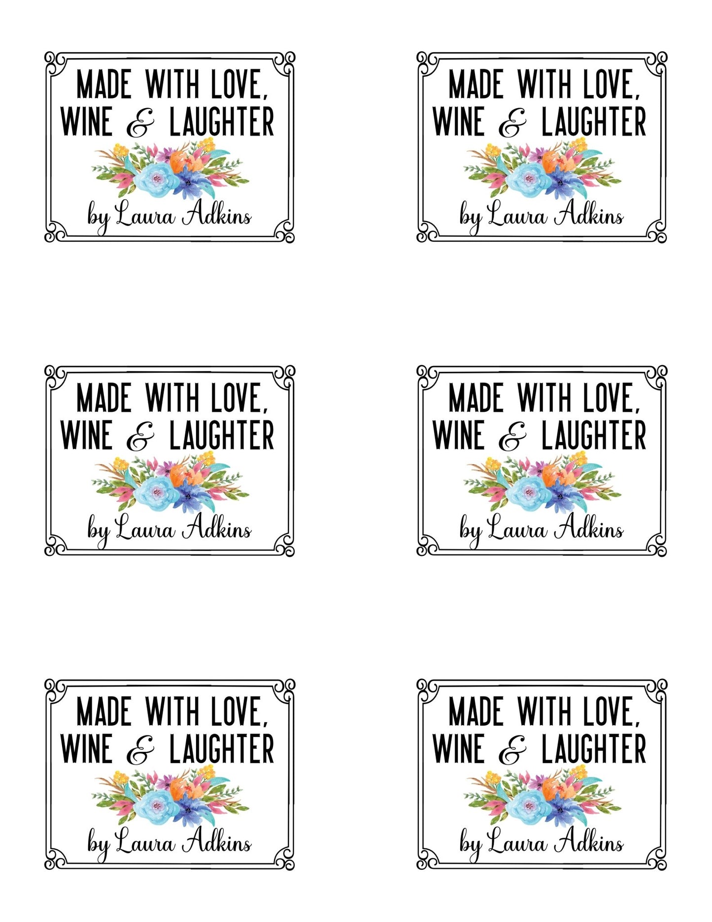 Love, Wine and Laughter - Jammin Threads