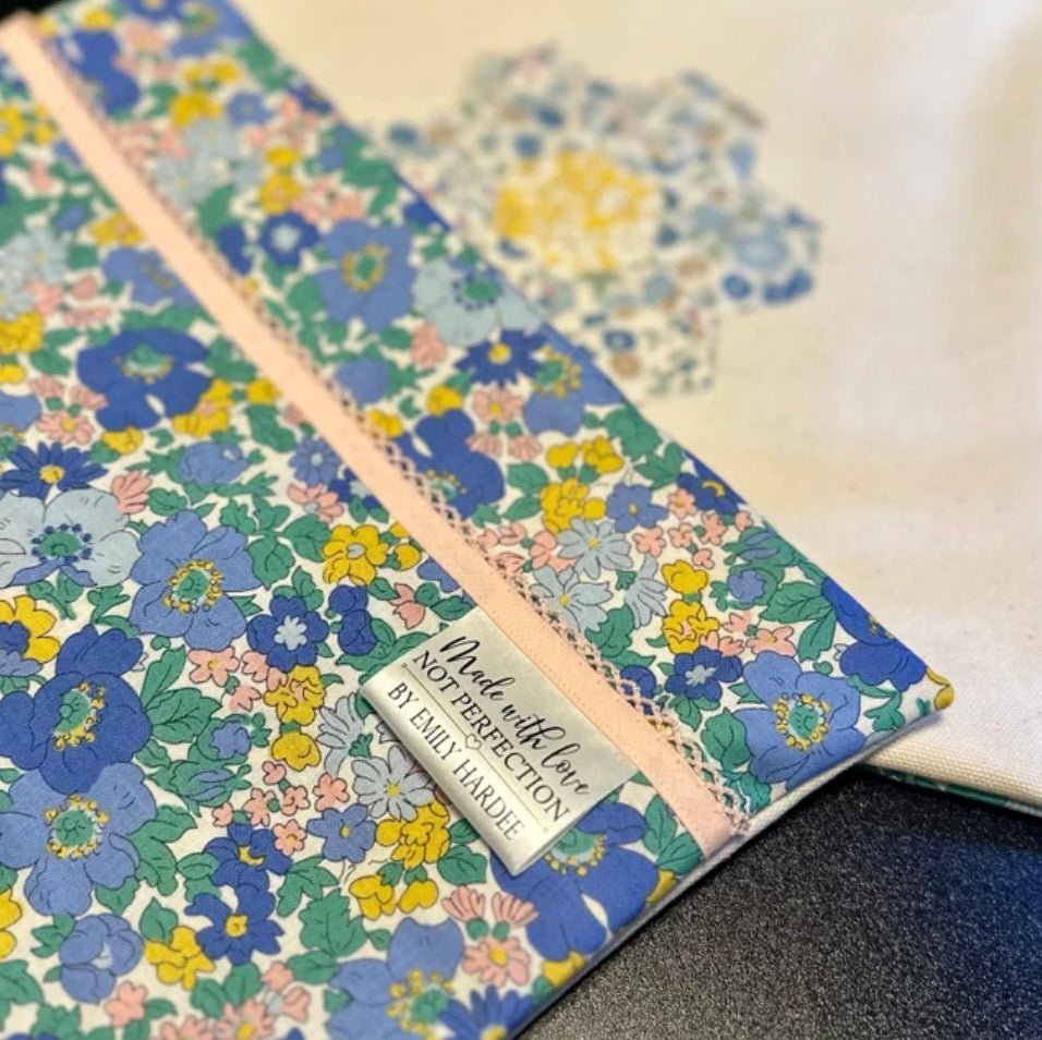 Made with Love Not Perfection. Personalized satin tags - Jammin Threads