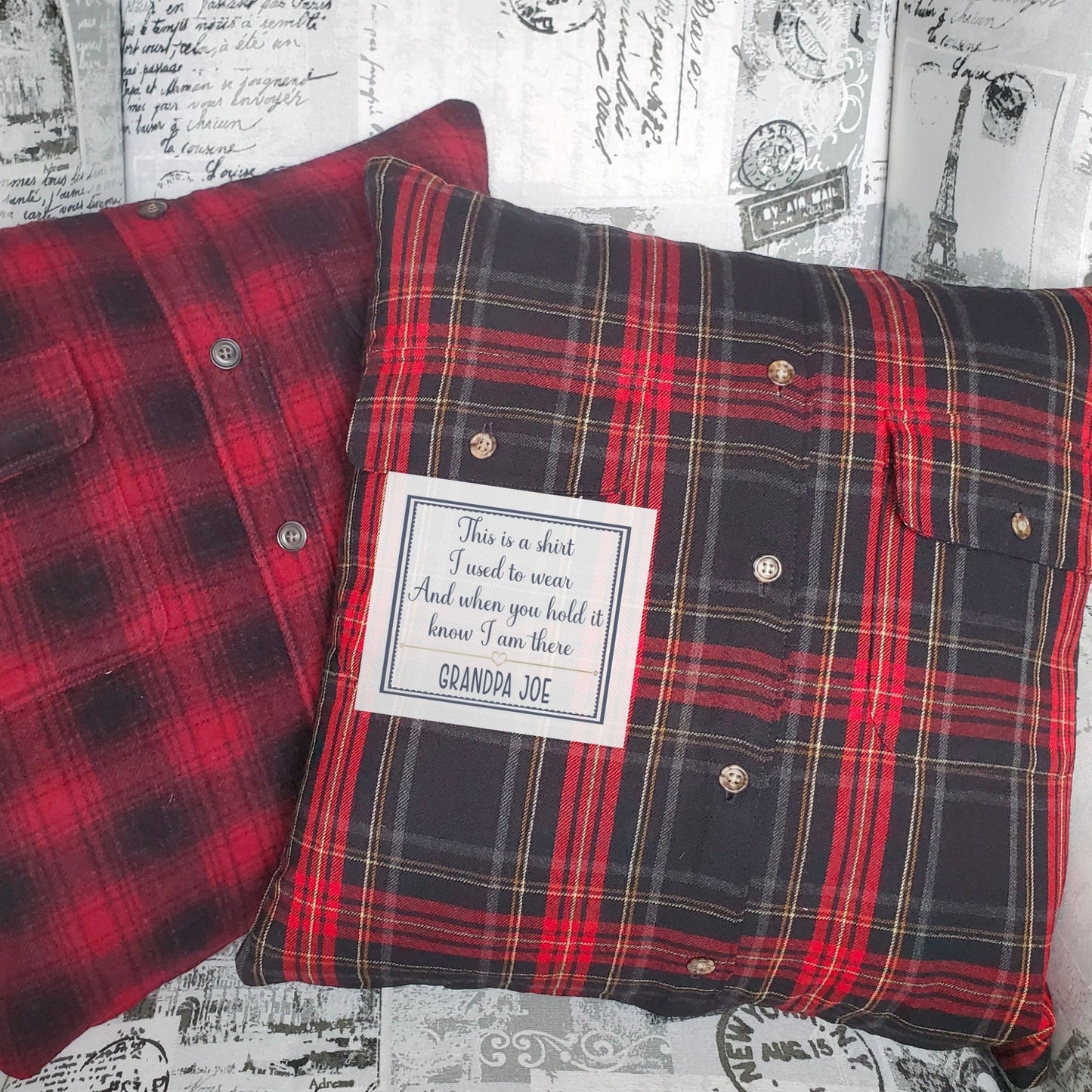 This is A Shirt I Used to Wear, And When You Hold it, Know I'm There. Custom memory shirt labels - Jammin Threads