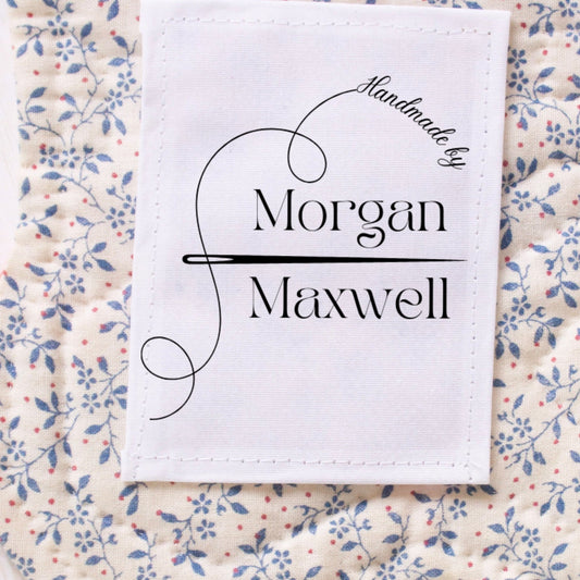 Modern Needle and Thread personalized quilt labels- Jammin Threads